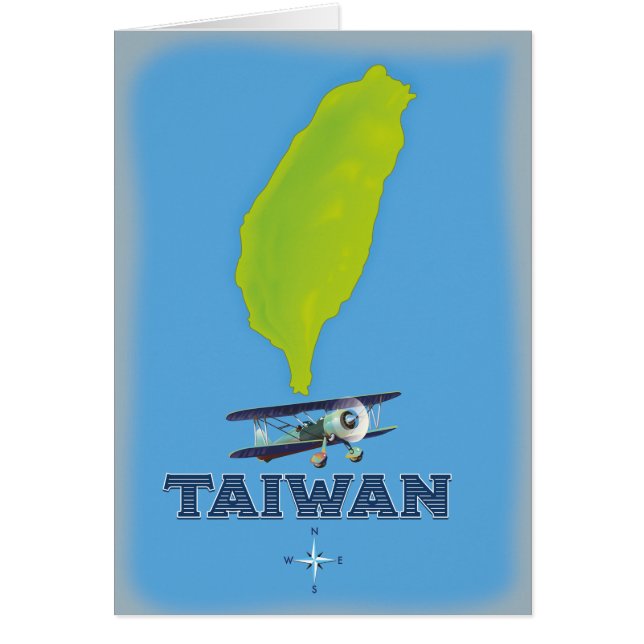 Mapa Antiguo de Taiwán (Frente)