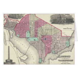 Mapa Antiguo de Washington D.C. (1866)