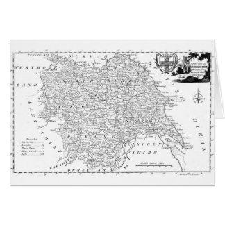 Mapa antiguo de Yorkshire 1786