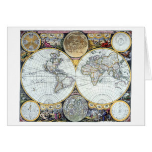 Mapa Antiguo del Mundo, Atlas Maritimus de John Se