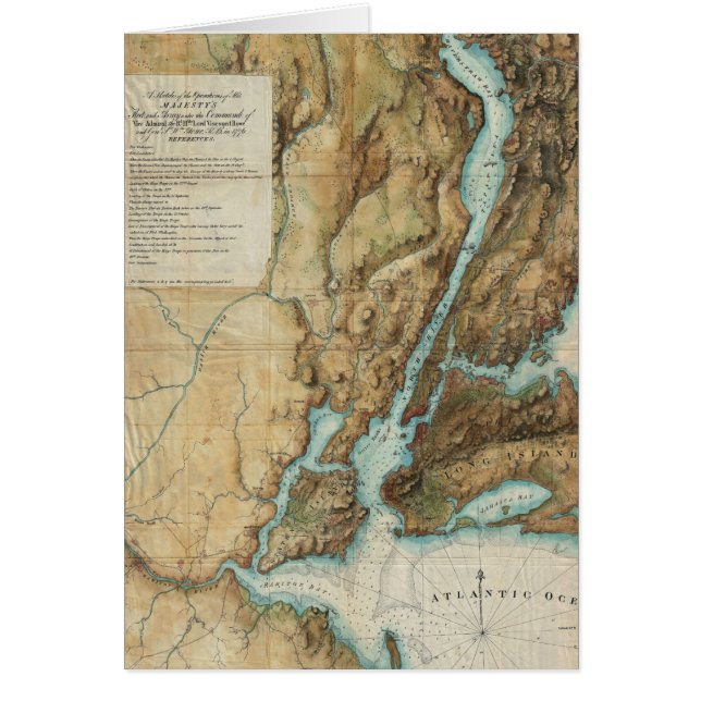 Mapa Antiguo del Puerto de Nueva York (1864) (Frente)