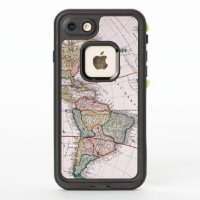 Mapa antiguo vintage de América Circa 1746