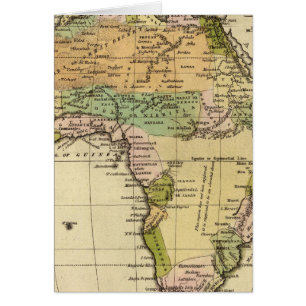 Mapa Atlas coloreado a mano de África