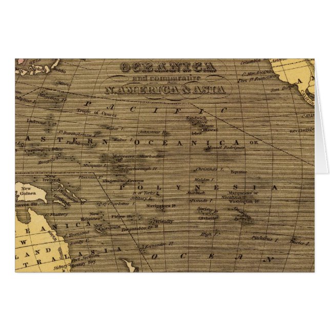 Mapa Atlas de colores oceánicos (Anverso (Horizontal))