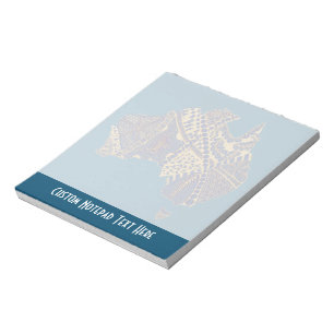 Mapa australiano de Bloc de notas Tan-Blue-Red