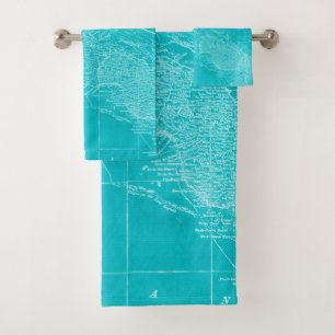 Mapa azul de Cuba