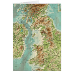 Mapa batiorográfico de las Islas Británicas