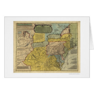 Mapa británico de América de las colonias - 1771