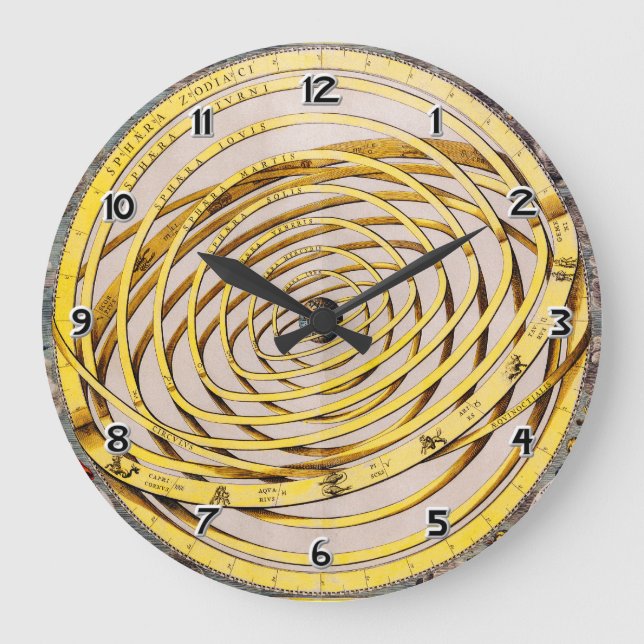 Mapa celeste Andres Celarius reloj de pared (Anverso)