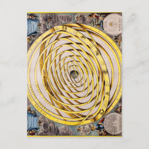 Mapa celeste Tarjeta postal Andrés Celarius