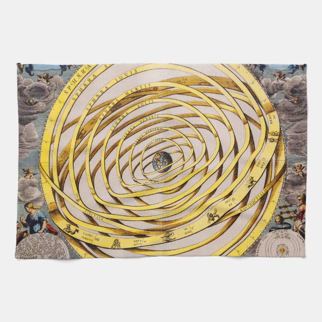 Mapa celeste Toalla de cocina Andrés Celarius (Horizontal)