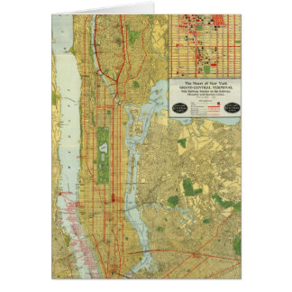 Mapa central 1918 del ferrocarril de Nueva York