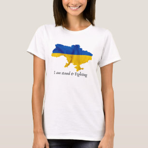 Mapa clásico de camisetas con Ucrania