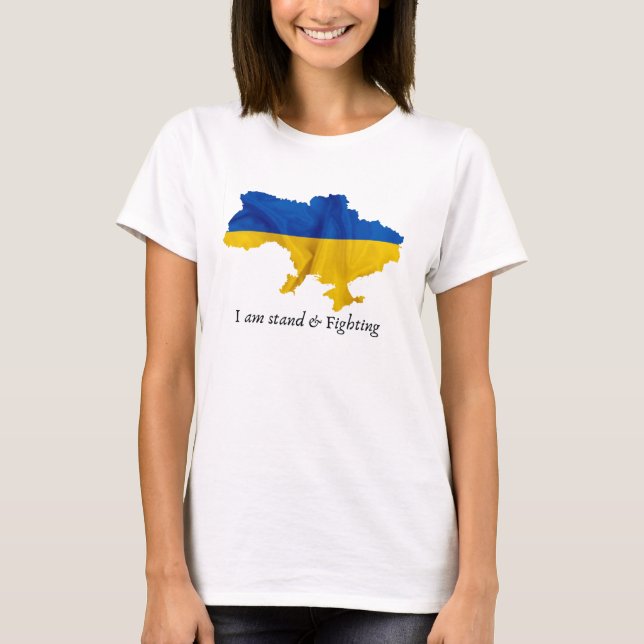 Mapa clásico de camisetas con Ucrania (Anverso)