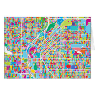 Mapa colorido de Denver