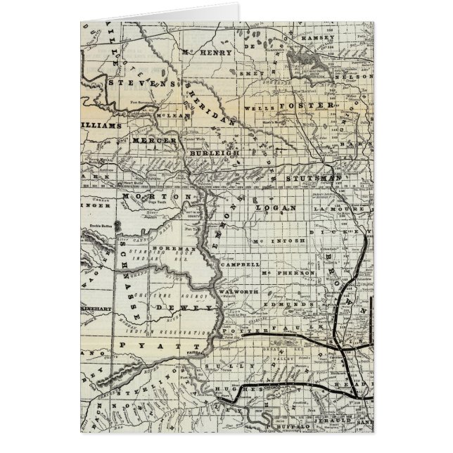 Mapa correcto de Dakota (Frente)