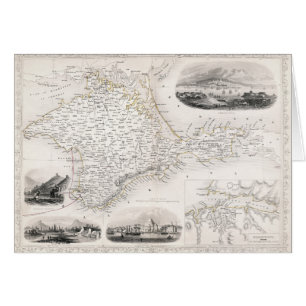 MAPA: CRIMEA, c1855