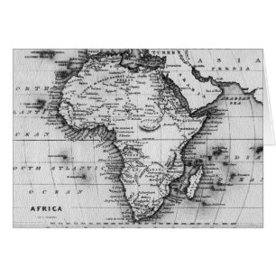 Mapa de África el grabado por Thomas Stirling