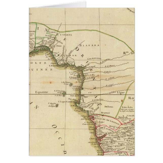 Mapa de África Occidental (Frente)