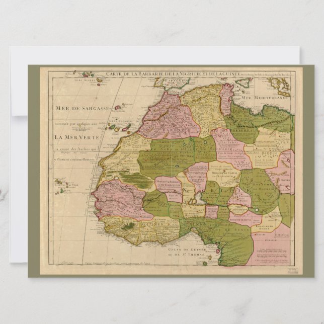 Mapa de África Occidental (c 1718) (Anverso)