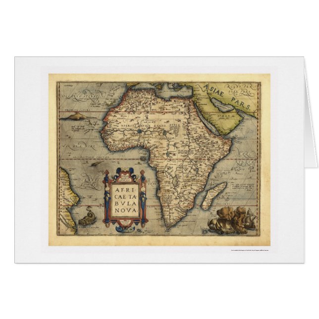 Mapa de África por Ortelius 1570 (Anverso (Horizontal))
