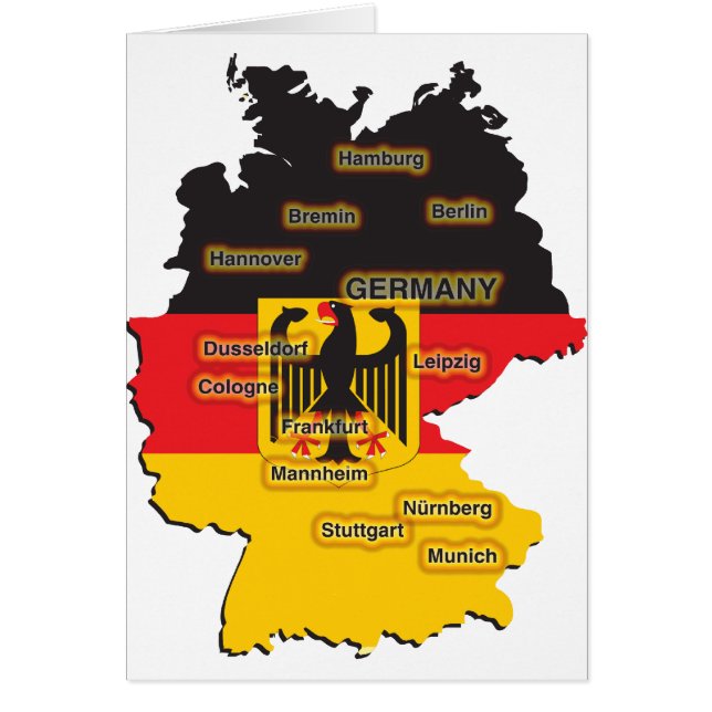 Mapa de Alemania (Frente)
