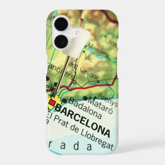 Mapa de alfileres de la ciudad de Barcelona