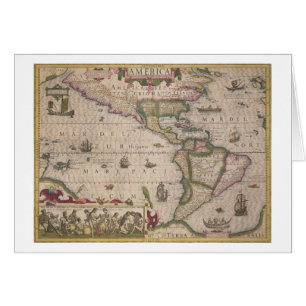 Mapa de América, del Mercator "atlas", pub. por