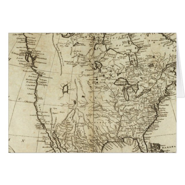 Mapa de América del Norte (Anverso (Horizontal))