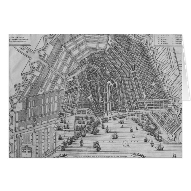 Mapa de Amsterdam, 1662 (Anverso (Horizontal))