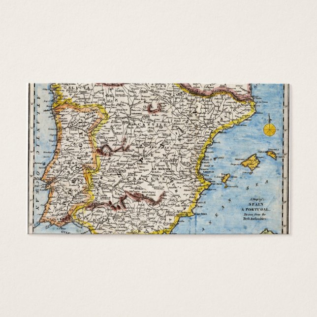 Mapa de Antigüedades de España y Portugal alrededo (Frente)