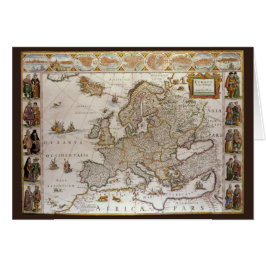 Mapa de Antigüedades de Europa por Willem Jansz Bl