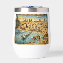 Mapa de arte pop de Santa Cruz – Destacado punto d