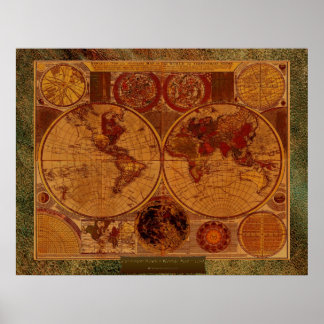Mapa de arte y frontera de Carington Bowles de 178