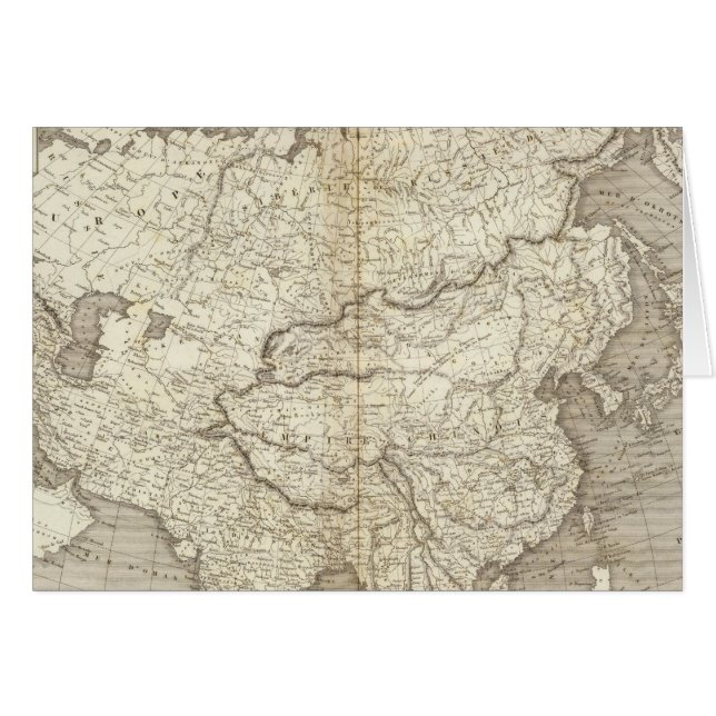 Mapa de Asia (Anverso (Horizontal))