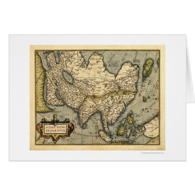 Mapa de Asia por Ortelius 1570 (Anverso (Horizontal))