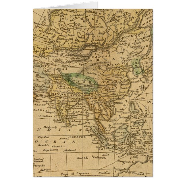 Mapa de Asia por Worcester (Frente)