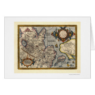 Mapa de Asia septentrional de Abraham Ortelius