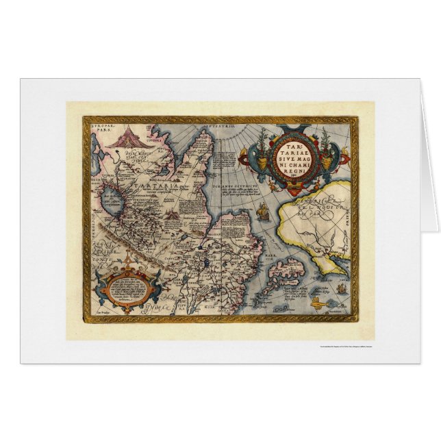 Mapa de Asia septentrional de Abraham Ortelius (Anverso (Horizontal))