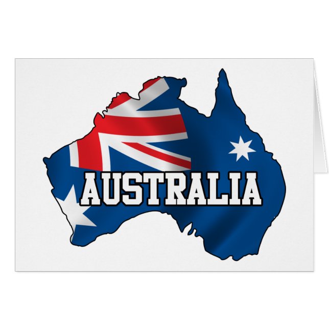 Mapa de Australia (Anverso (Horizontal))