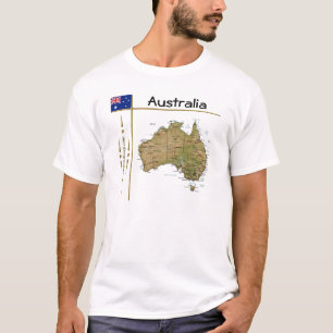 Mapa de Australia + Marca + Título camiseta