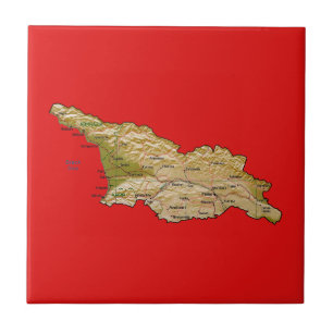 Mapa de baldosas de Georgia