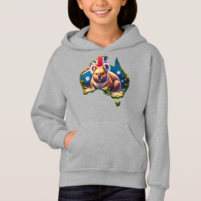 Mapa de bandera de Australia Koala Bear (Anverso)