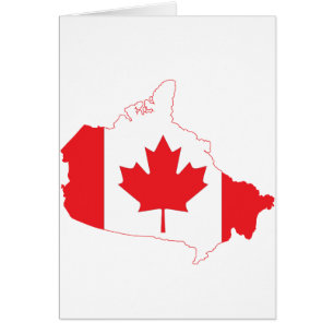 Mapa de bandera de Canadá