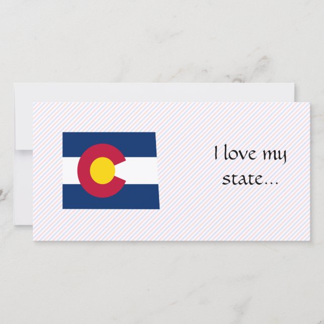 Mapa de Bandera de Colorado (Anverso)