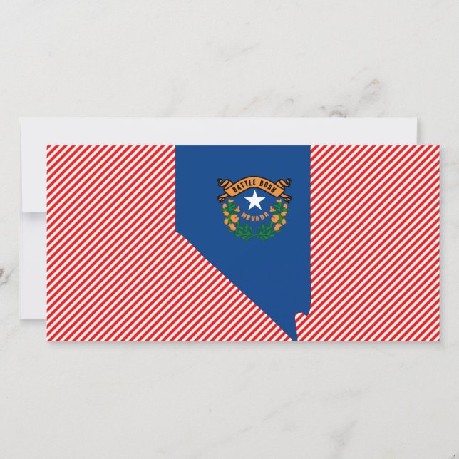 Mapa de bandera de Nevada (Anverso)