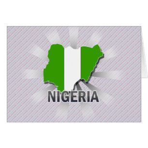 Mapa de bandera de Nigeria 2.0