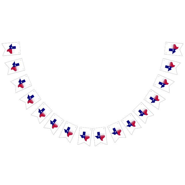 Mapa de bandera nativa de Texas (Todo)