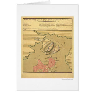 Mapa de batalla de Charlestown - 1775