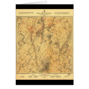 Mapa de batalla de Gettysburg por John Bachelder